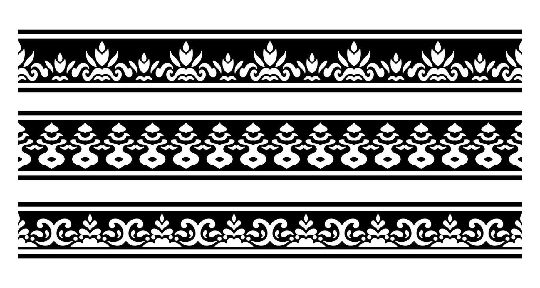 Ethnic and Ornamental Border Collection Art. vector