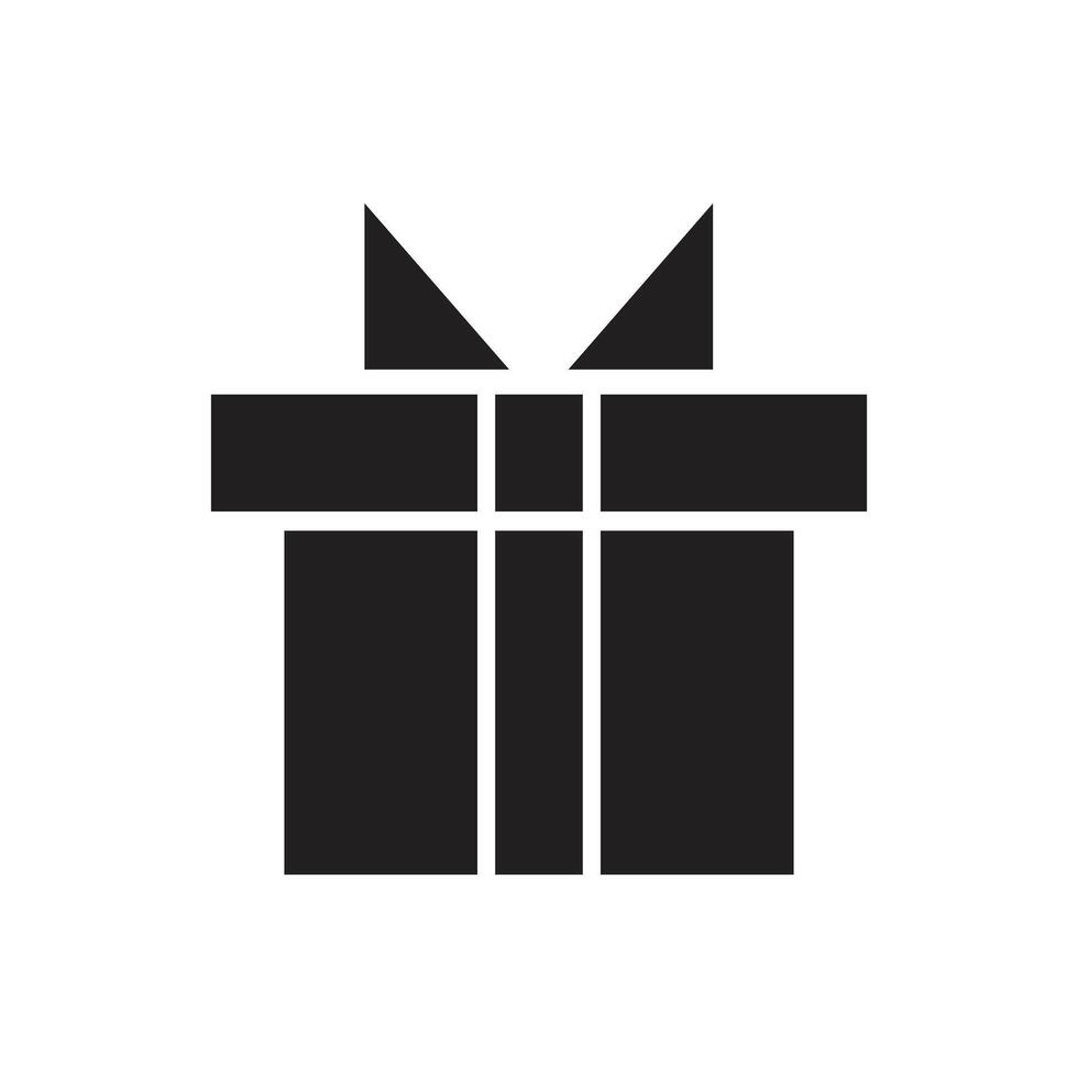 Surprise Gift Box Icon Design. vector
