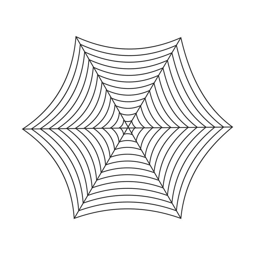Spider Web Icon On White Background. vector