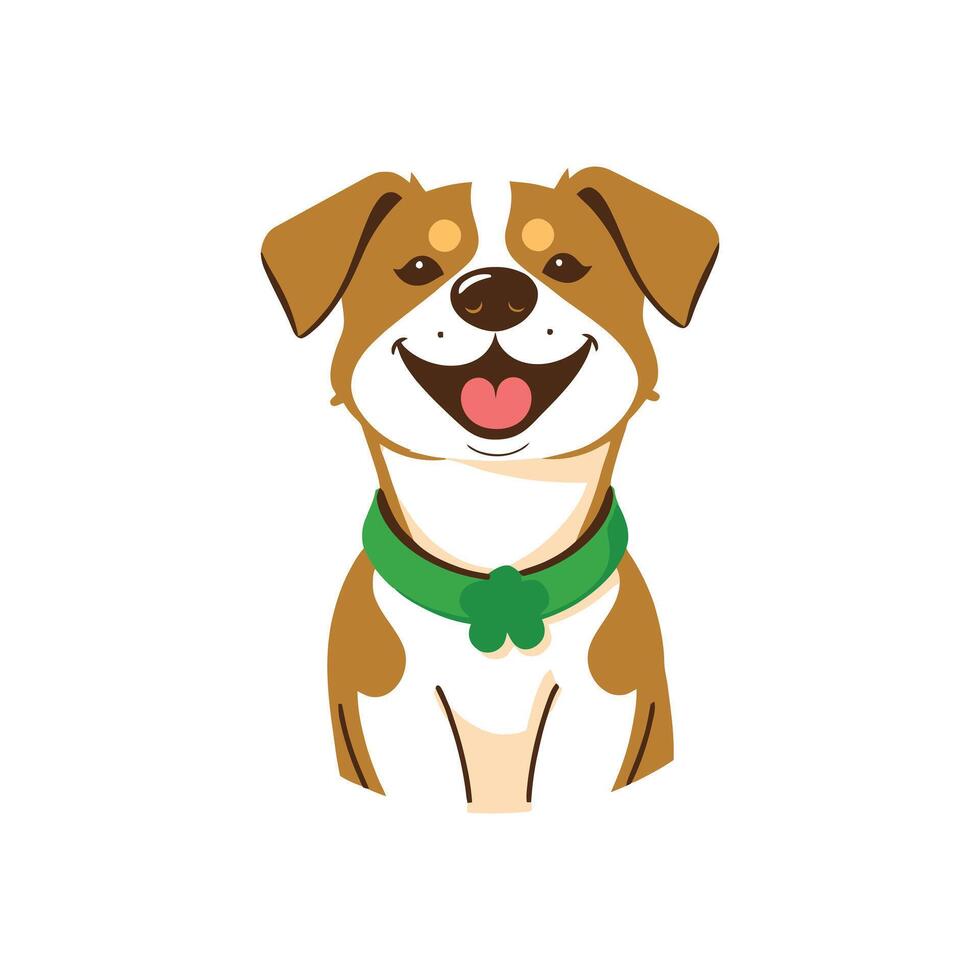Friendly Cartoon Dog Character for Social Media Posts vector