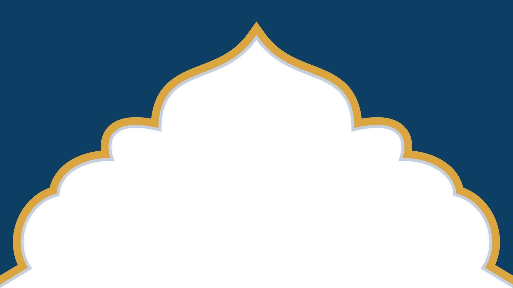Elegant Islamic Frame Background for Ramadan and Eid vector