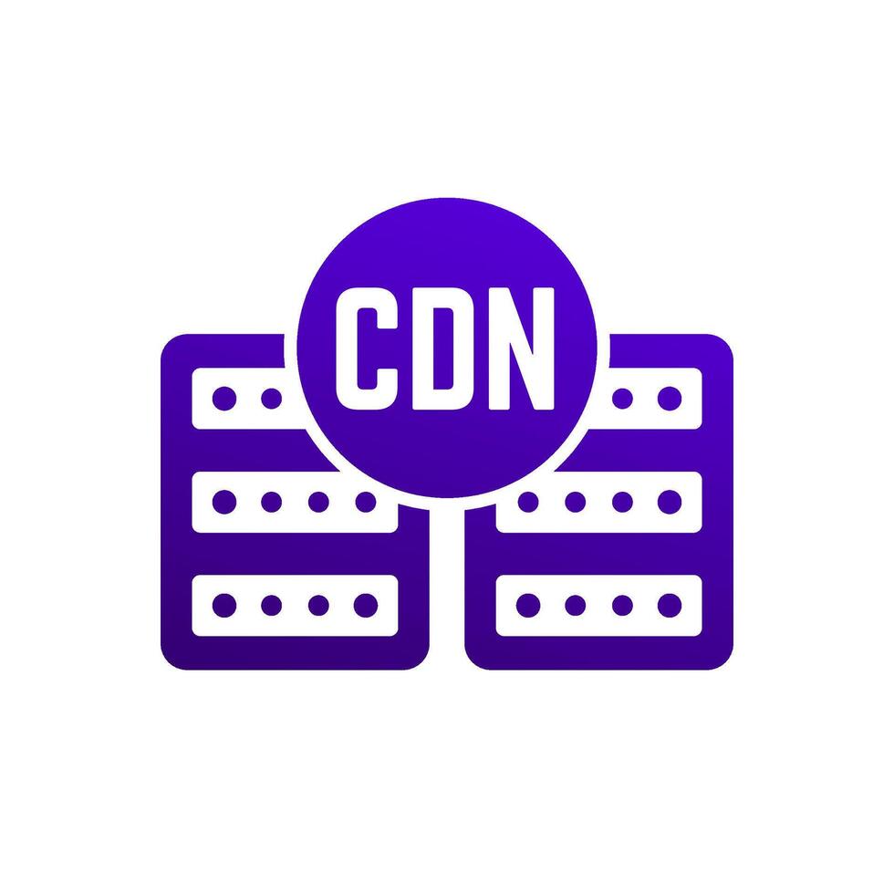CDN icon, Content delivery network vector