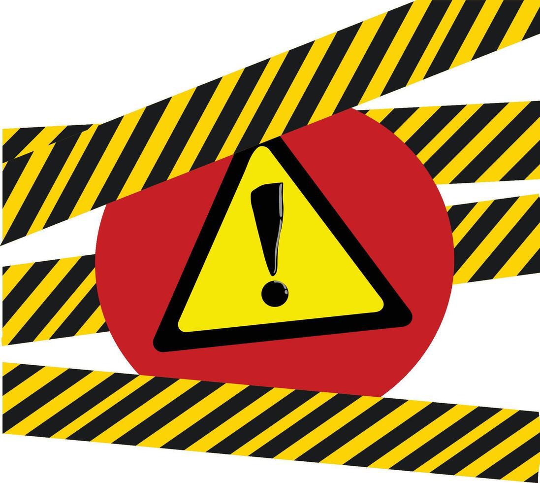 Fraud alert warning sign vector