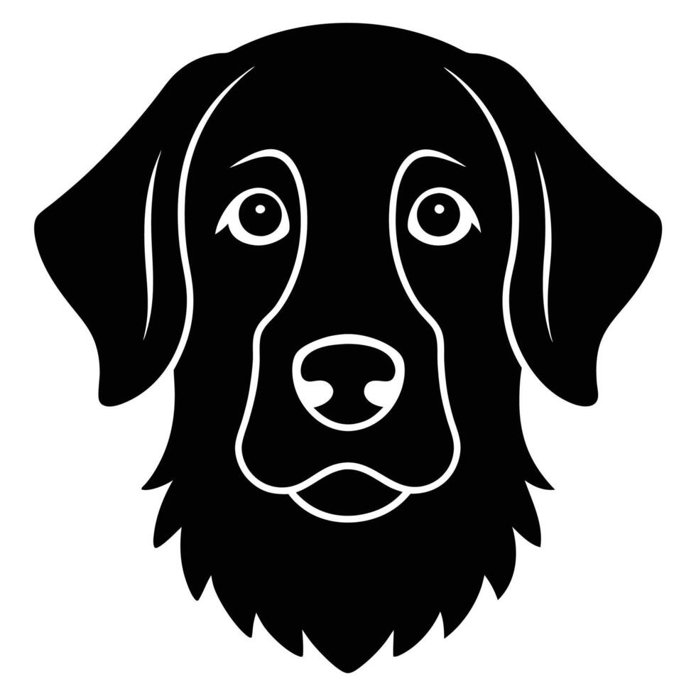 Golden Retriever dog sad expression silhouette icon high resolution Graphic Art perfect for branding pet shops and emotional designs vector