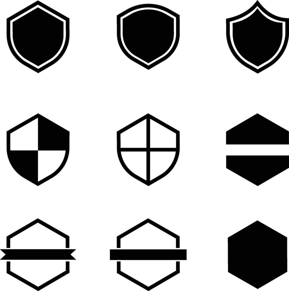 Security icon set with white background vector