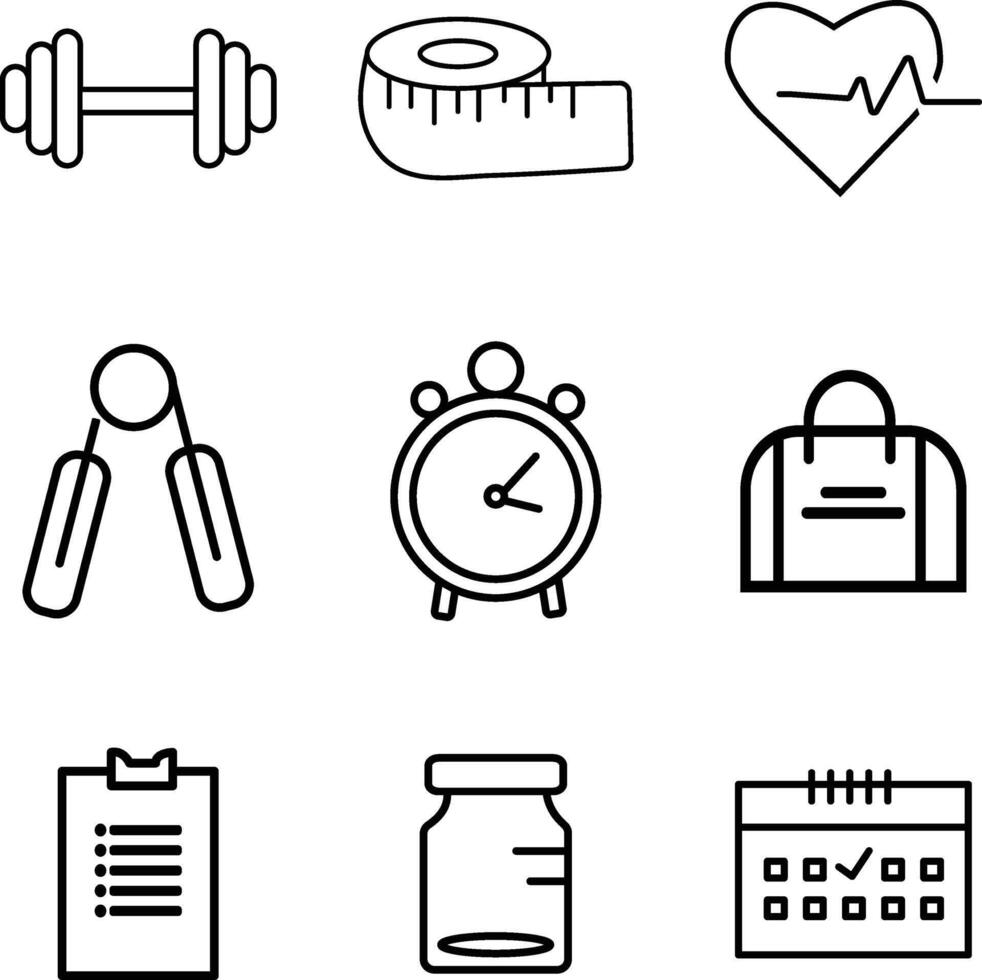 Illustration icon set on a white background vector