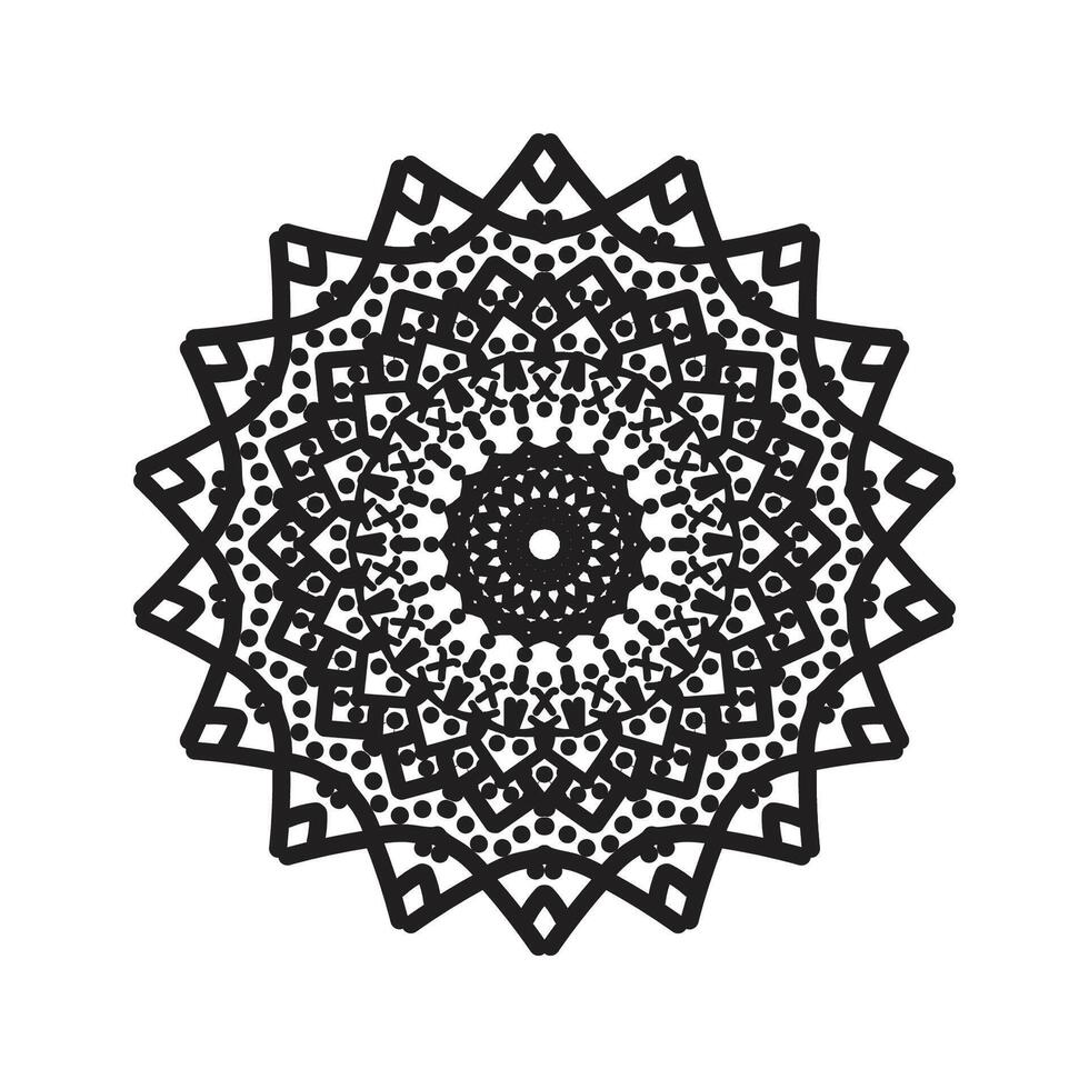 islamic mandala design background vector