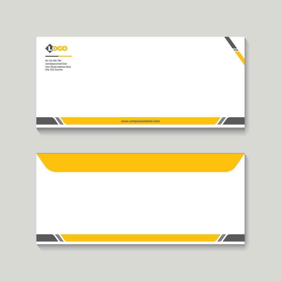 A Minimal Envelope Design Template vector