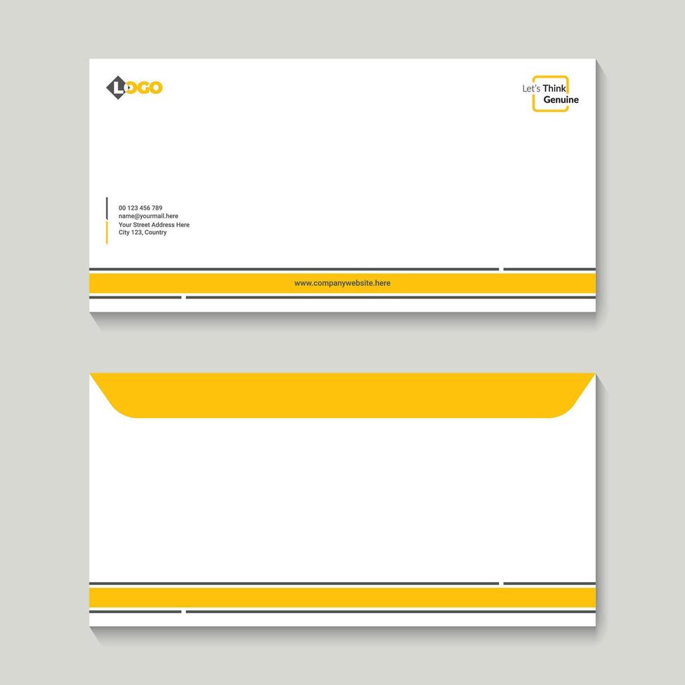 A Envelope Design Template vector