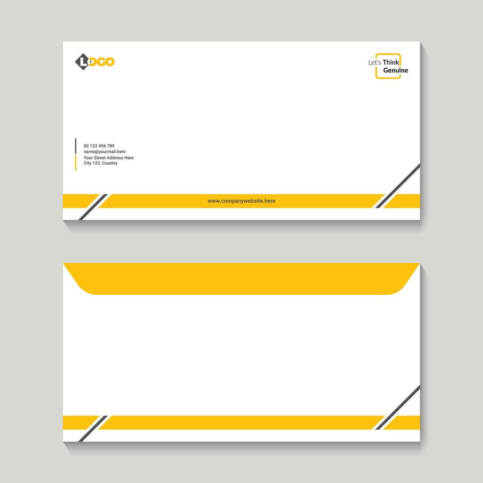 Envelope Card Design Template vector