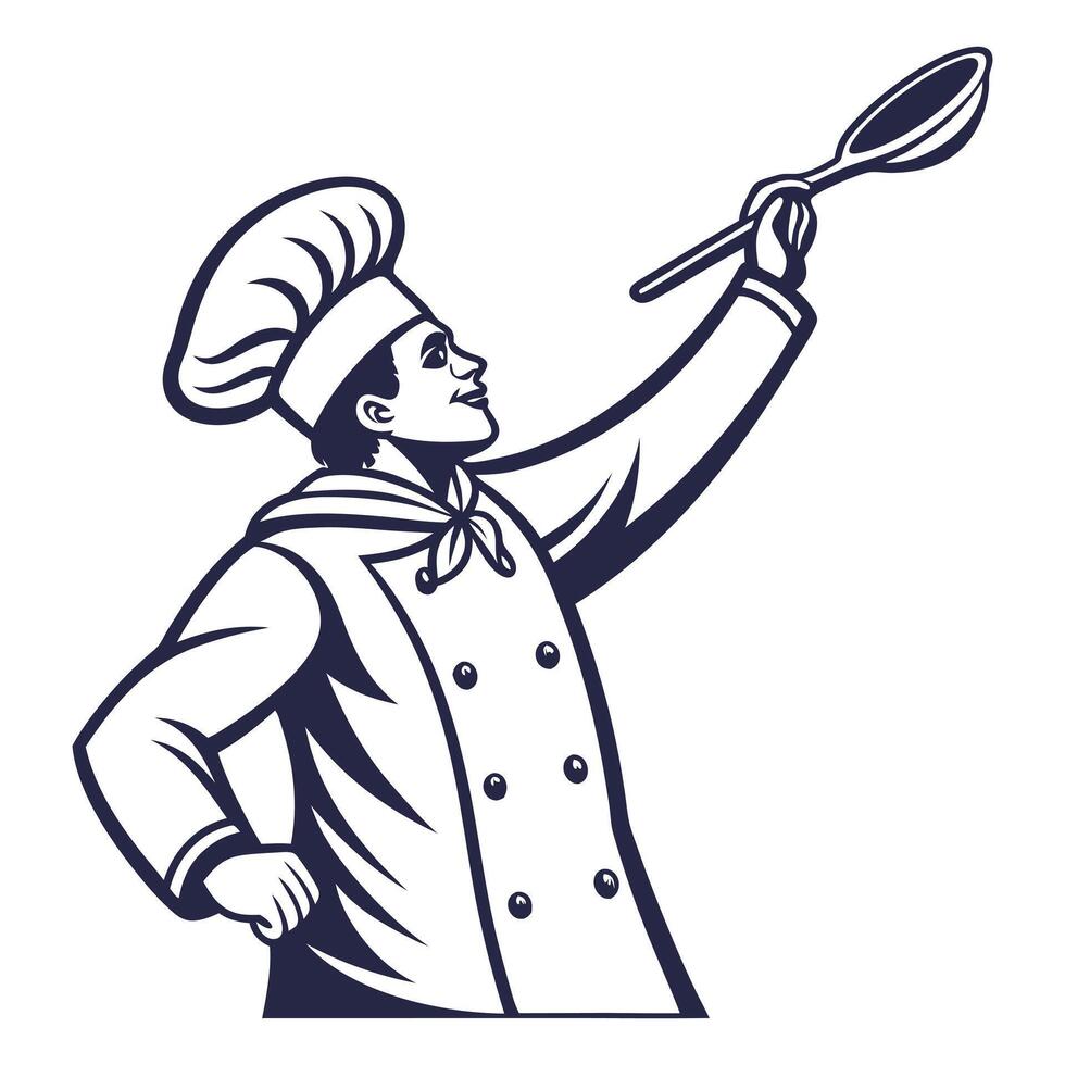 Chef Graphic Drawings illustration vector
