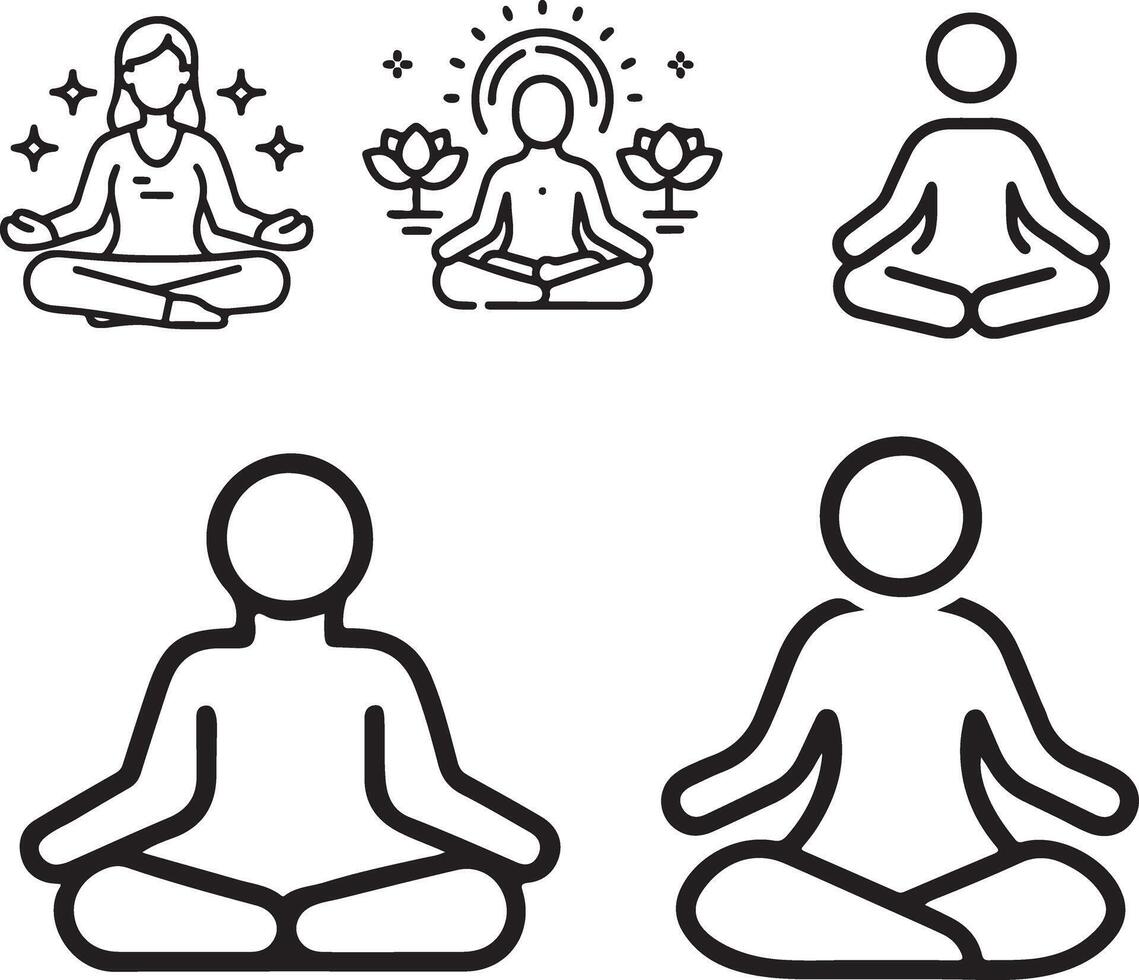 Meditation icon design illustration vector