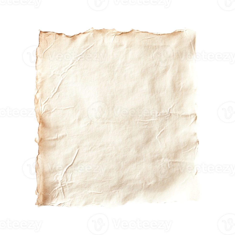 Aged Beige Paper Texture Background Design Element, png