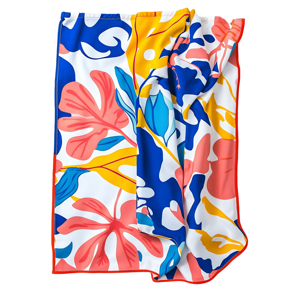 Tropical Inspired Floral Towel png