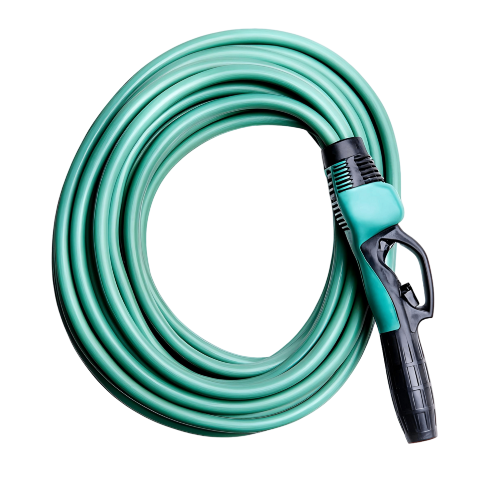 Heavy Duty Green Garden Hose png