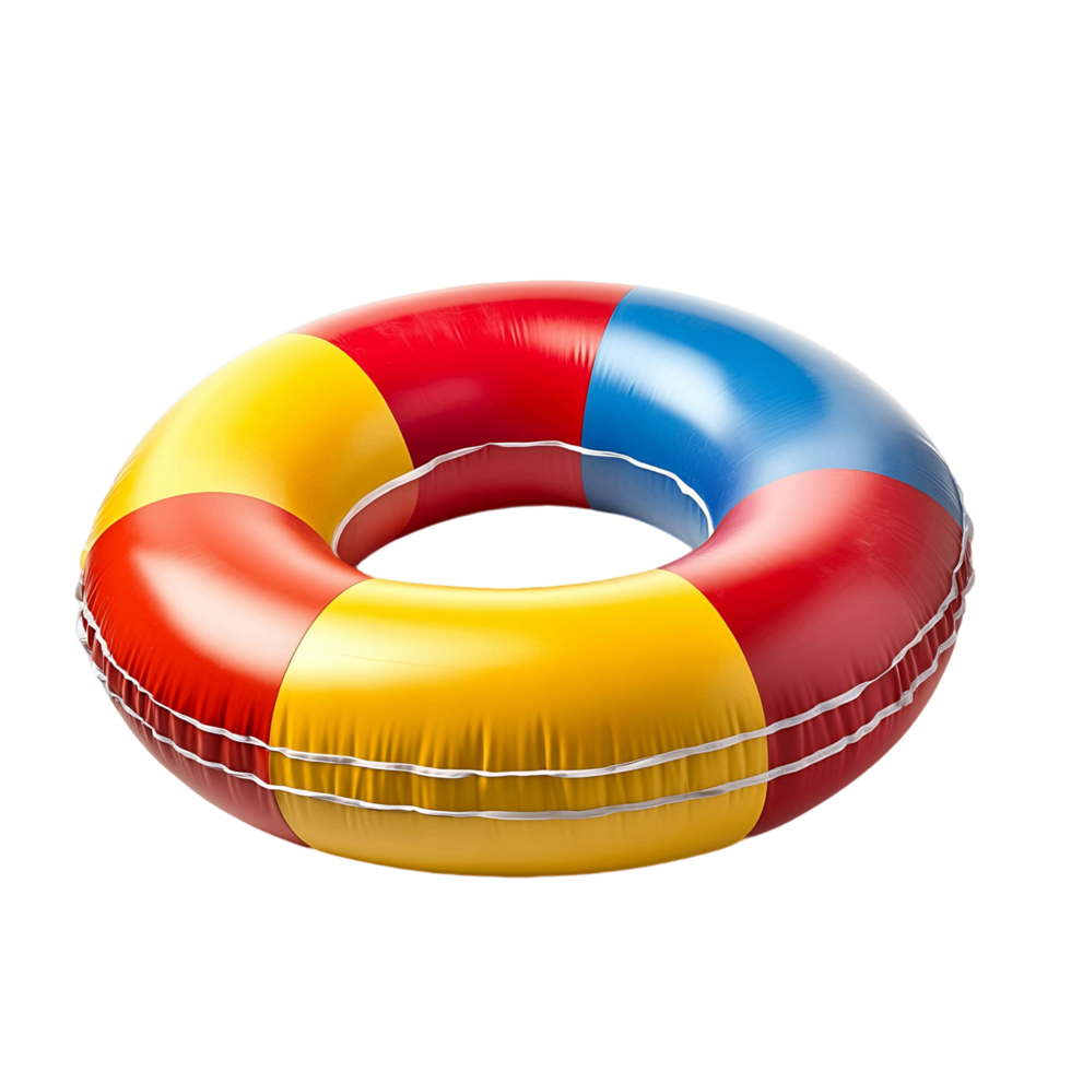 Playful Inflatable Ring with Vibrant Colors png