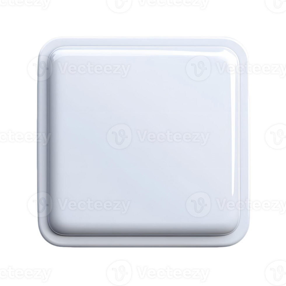 Stylish 3D Square Button Featuring a Unique Texture png