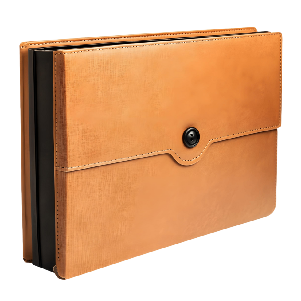 Sleek Folder with Button Closure for Secure Storage png