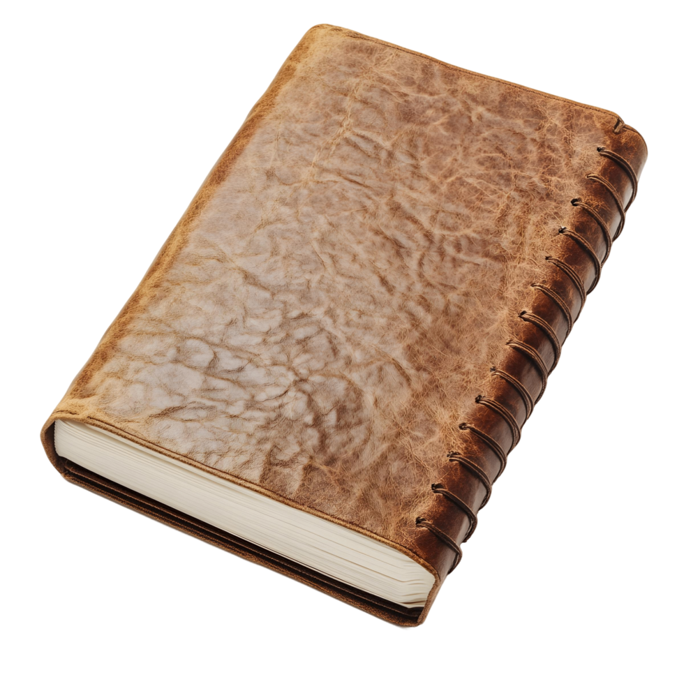 Textured Notebook Design with Blank Pages Inside png