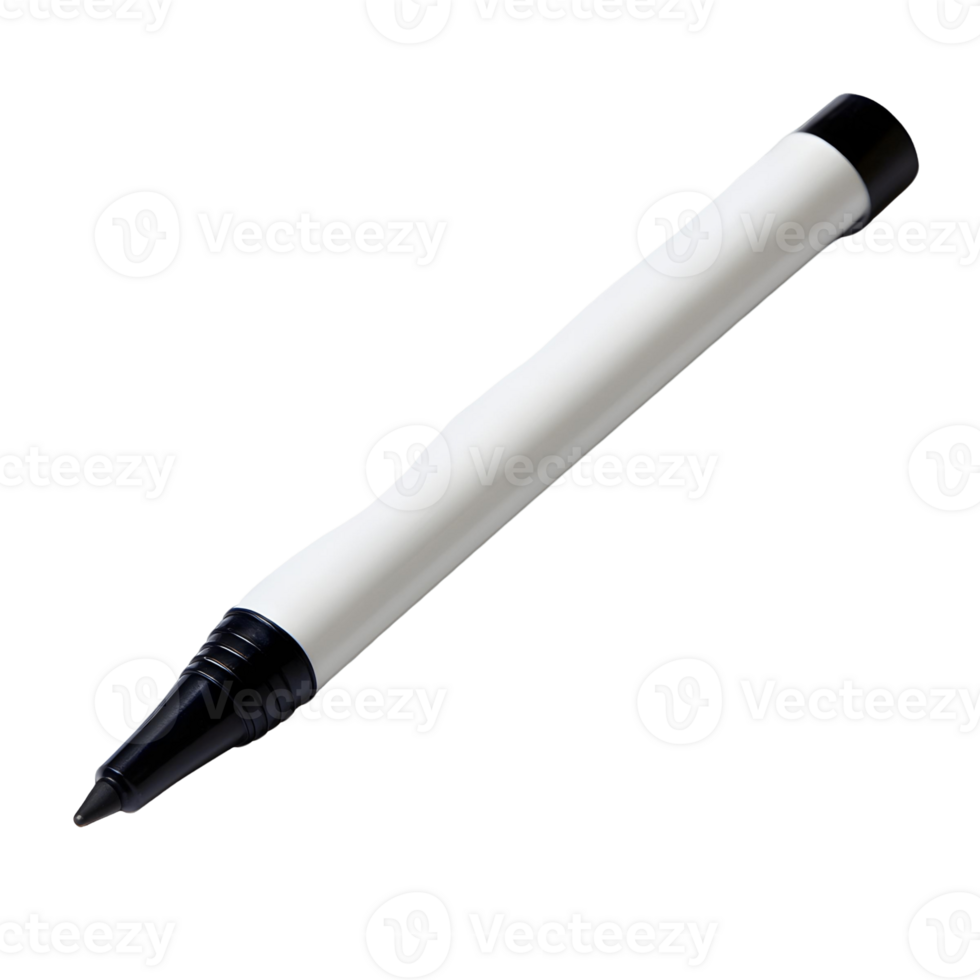 3D Whiteboard Marker Featuring Bold Black Tip png