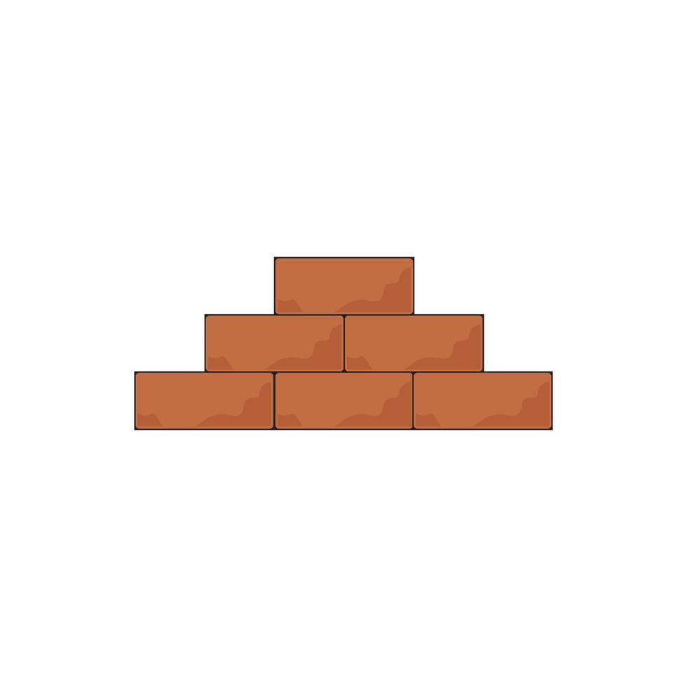 A brick wall with a brick on top vector