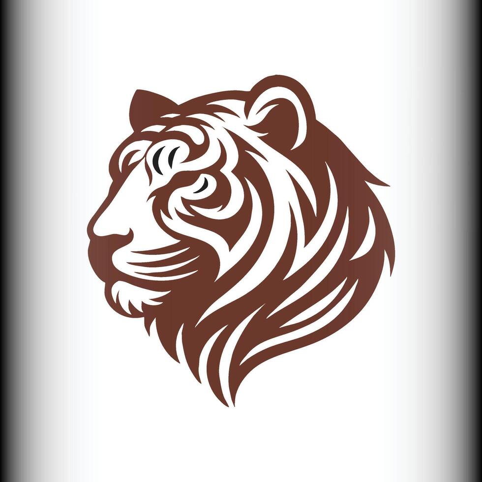Tribal Tiger Head Artwork vector