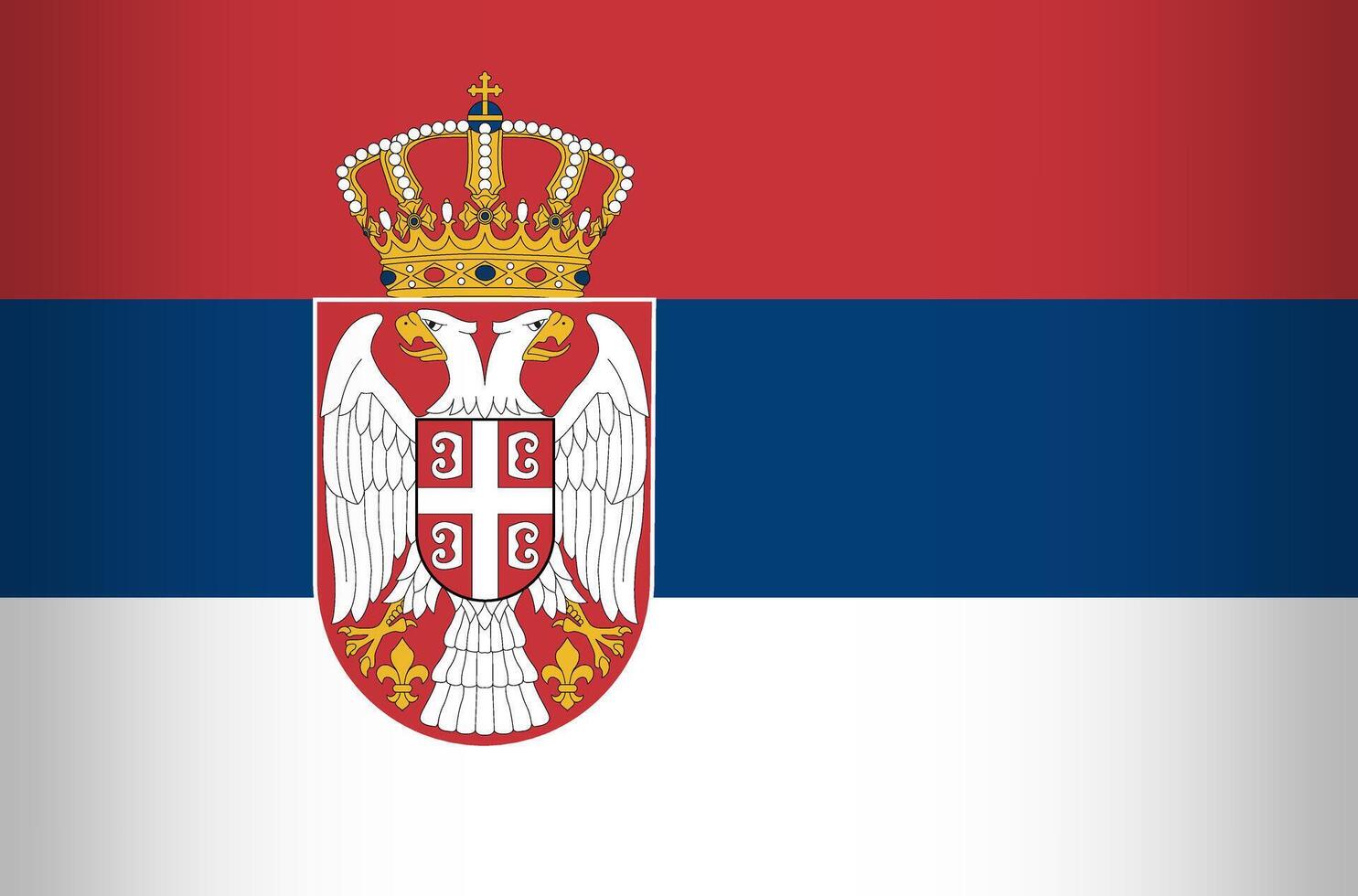 National Flag of the Republic of Serbia vector