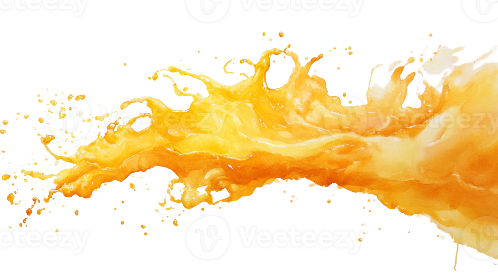 Orange Juice Splashing Dynamically Across Black Background png