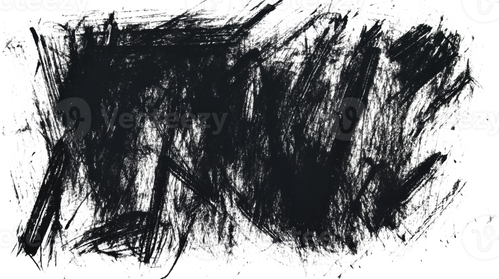 Abstract Black And White Charcoal Sketch Texture png