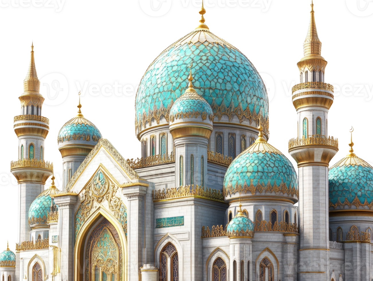 Majestic Mosque Architectural Details Displaying Exquisite Design png