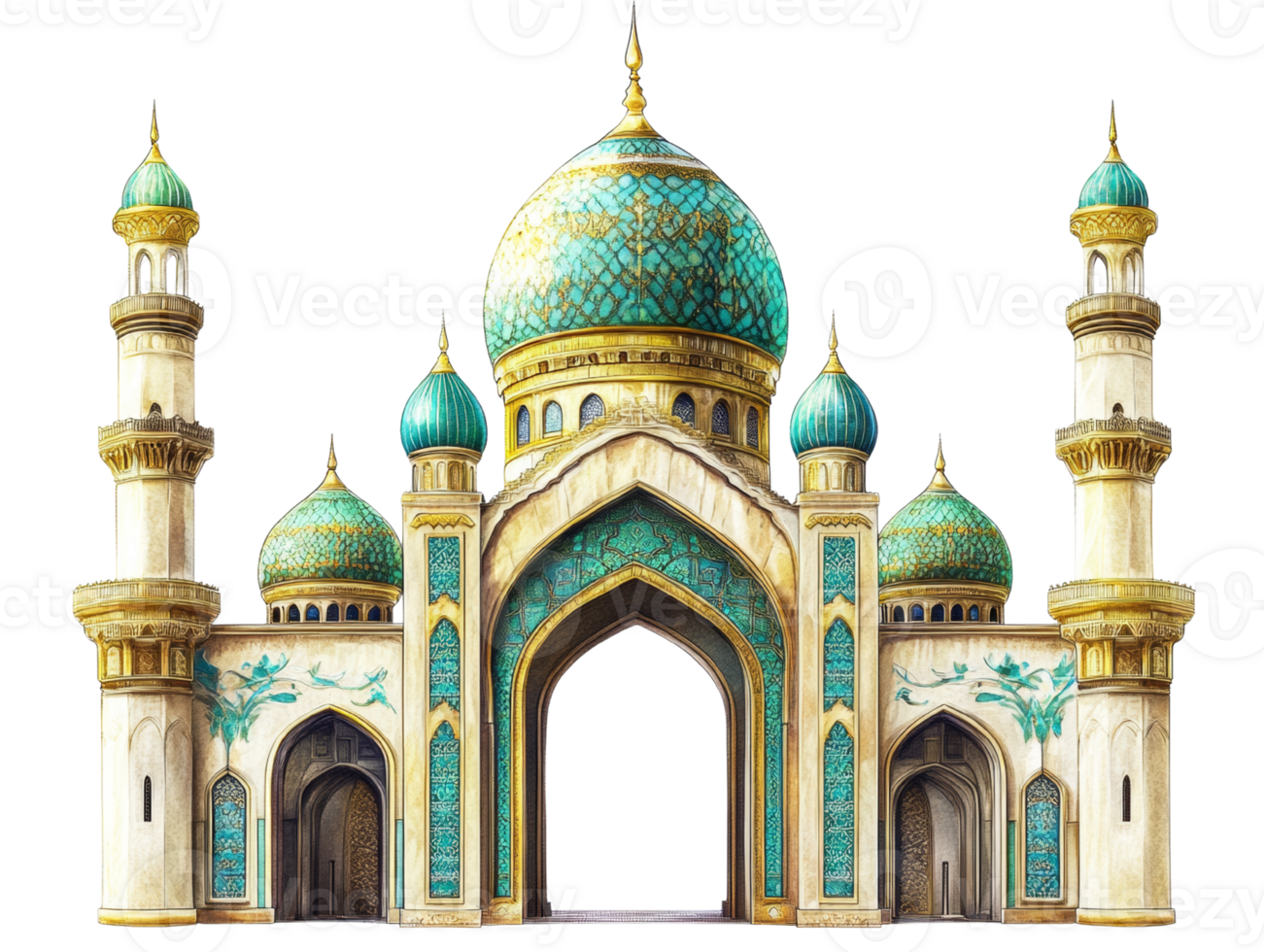 Ornate Islamic Gate Majestic Architecture Design png