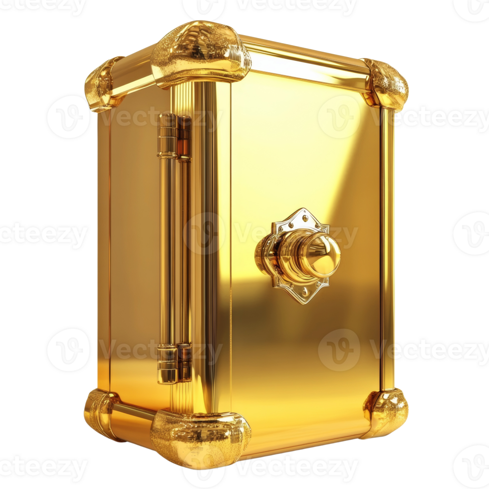 A Golden Safe Represents Wealth And Security png