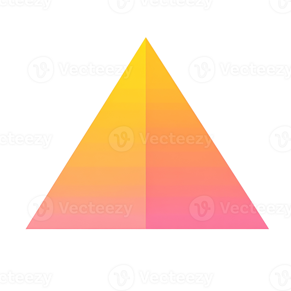 Abstract Triangular Shape Gradient Yellow Pink png
