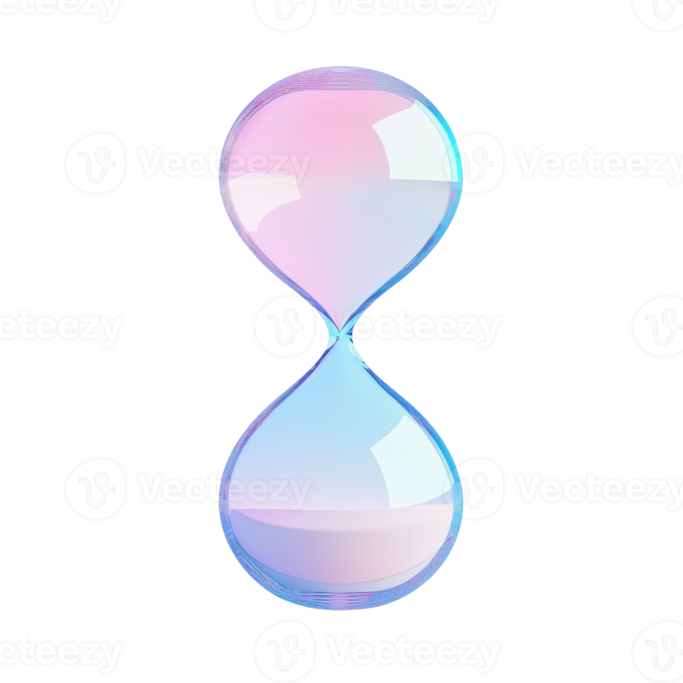 A Pastel Hourglass Representing Time Passing Slowly png