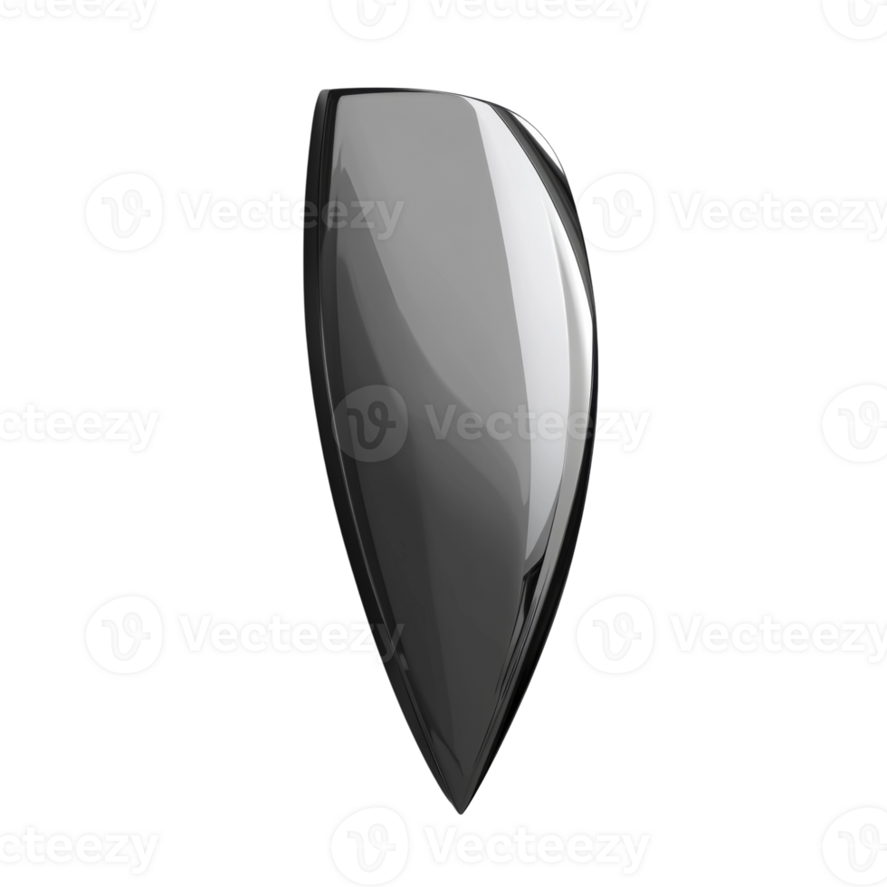 A Shiny Black Teardrop Shaped Object png