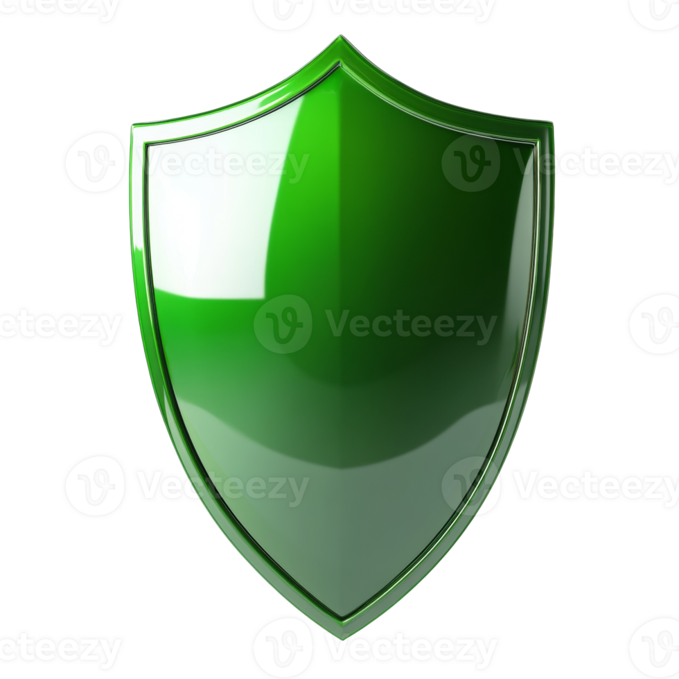 A Shiny Green Protective Shield Image png