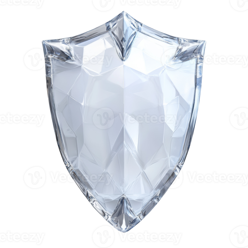 Crystal Glass Shield Protection Symbol png