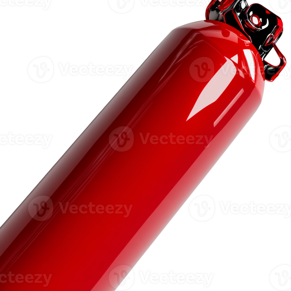 Red Glossy Cylindrical Container On Black Background png