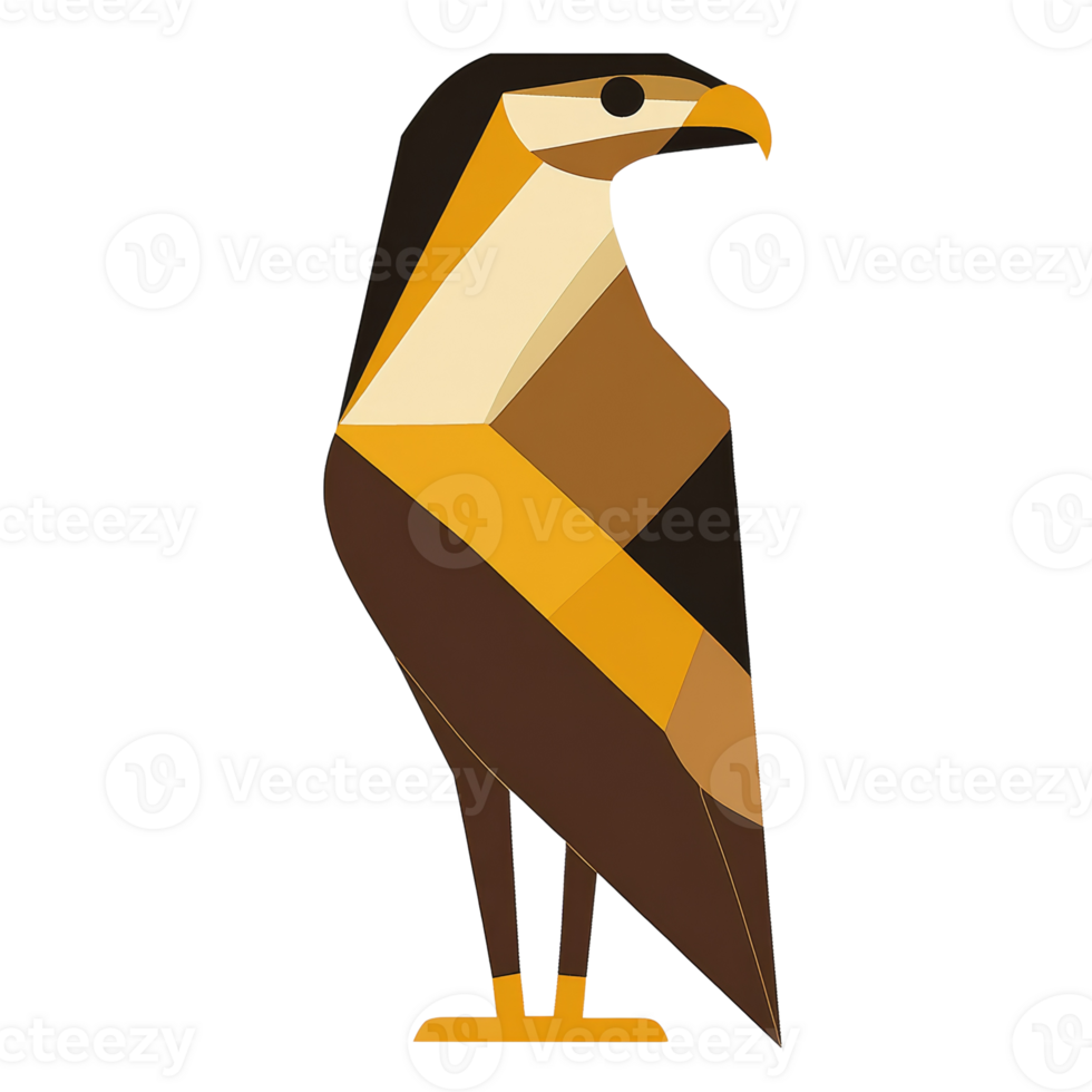 Geometric Abstract Art of a Bird of Prey png