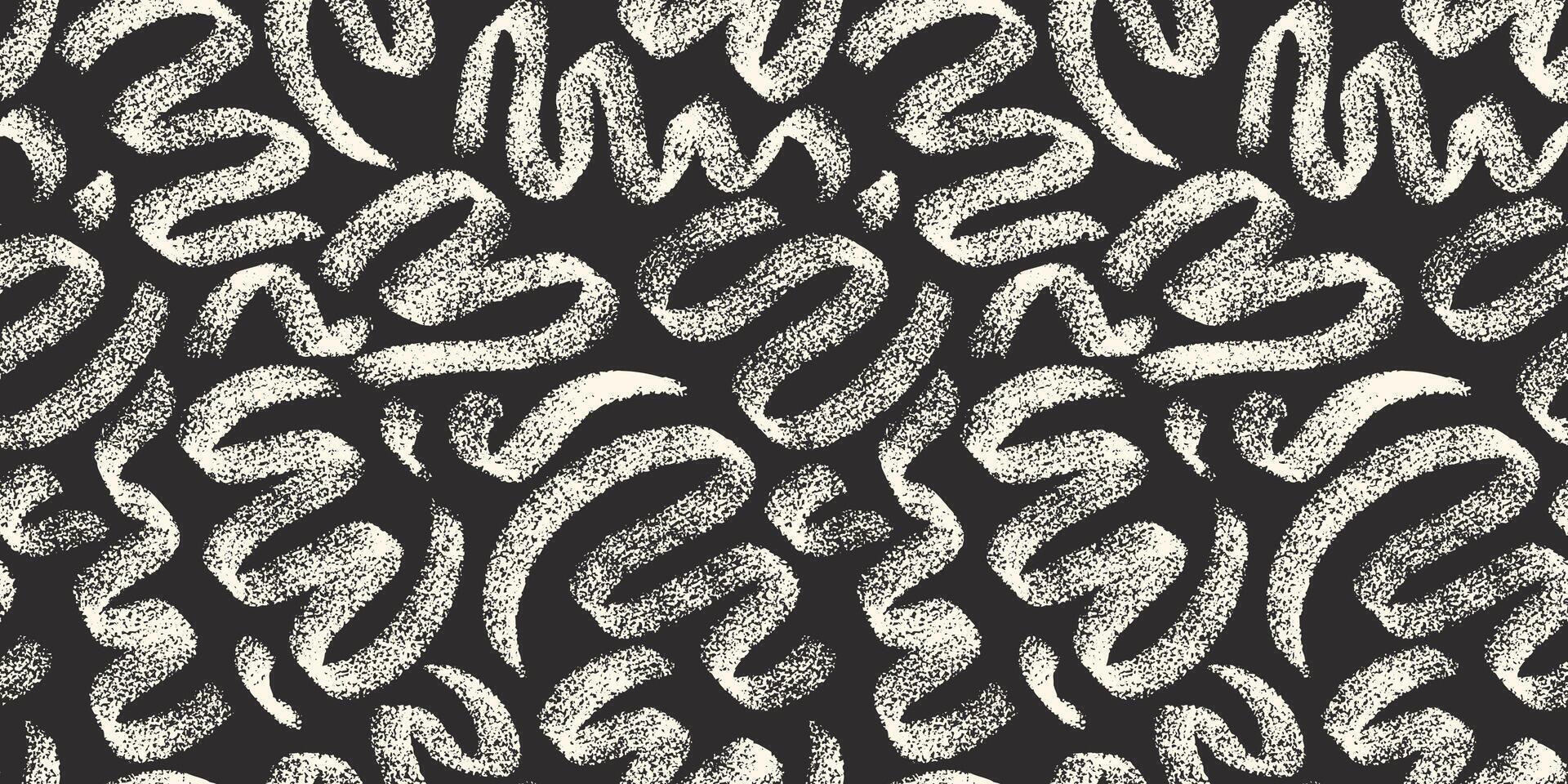 Artistic textured hand drawn swirl shapes background. seamless pattern with artistic wavy lines. Minimalistic hand drawn backdrop. vector