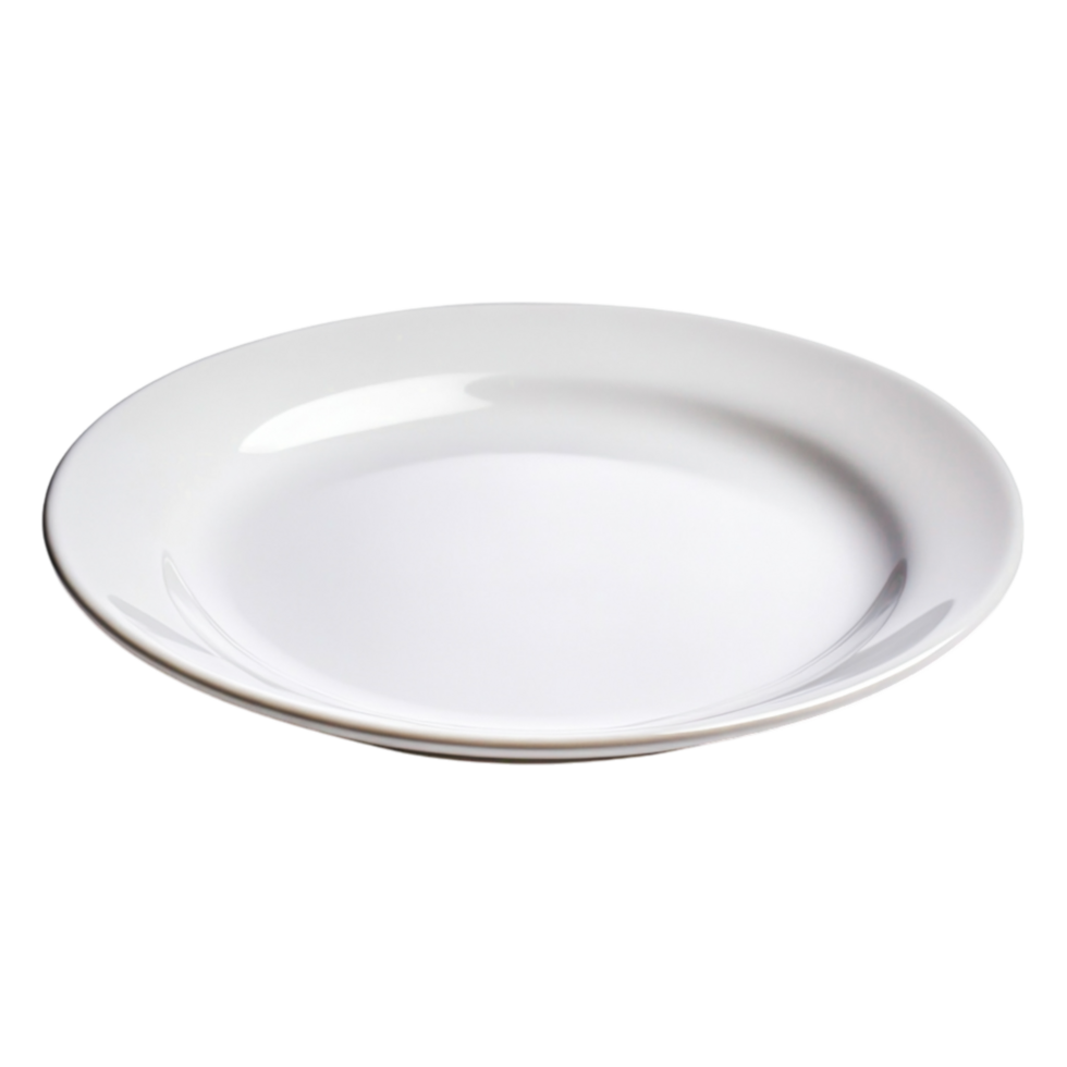 Simple Elegant White Plate Clean png