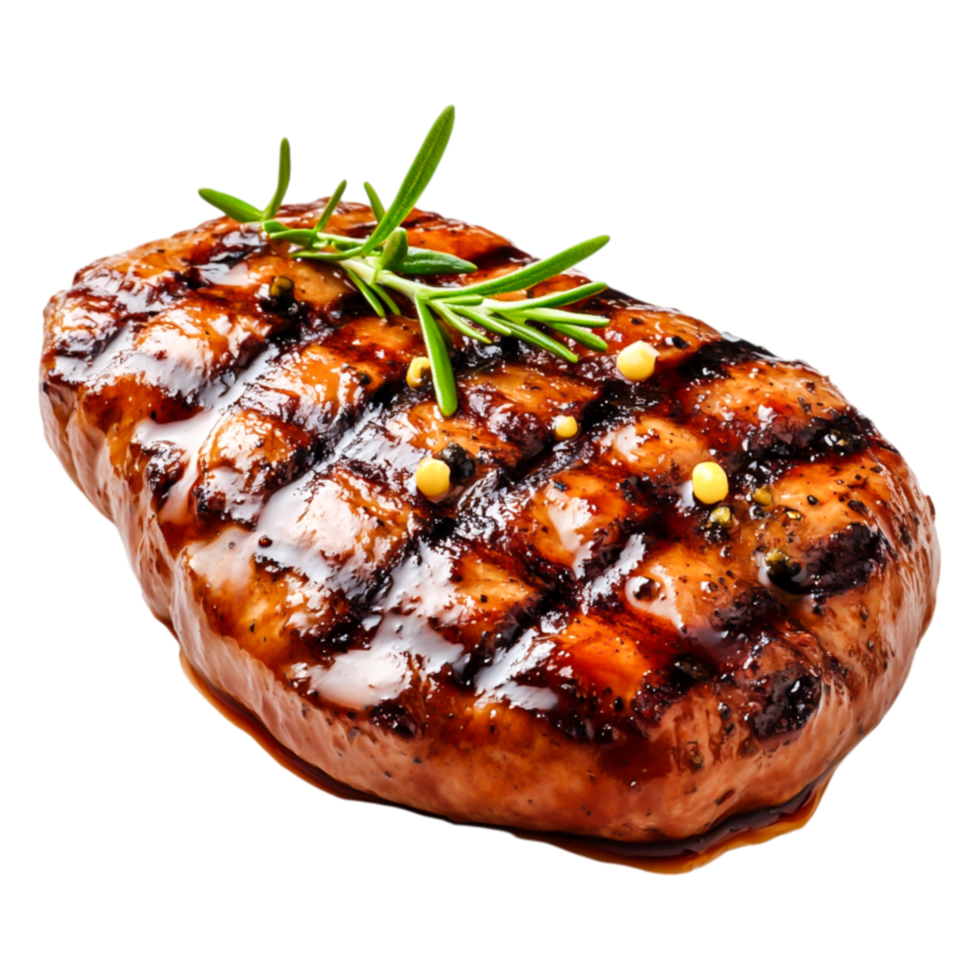 Grilled Steak with Herbs and Spices Solid png