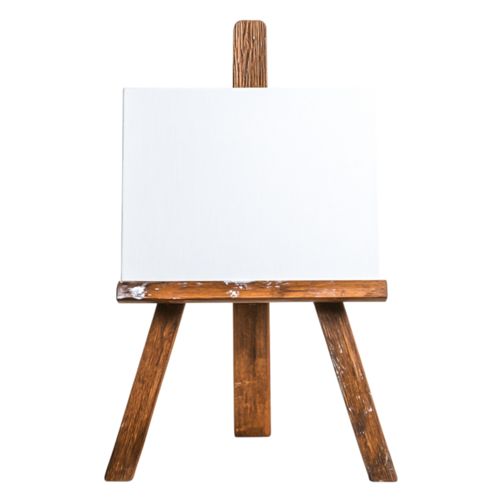 Blank Canvas rtist Easel Ready for Creativity and Inspiration png