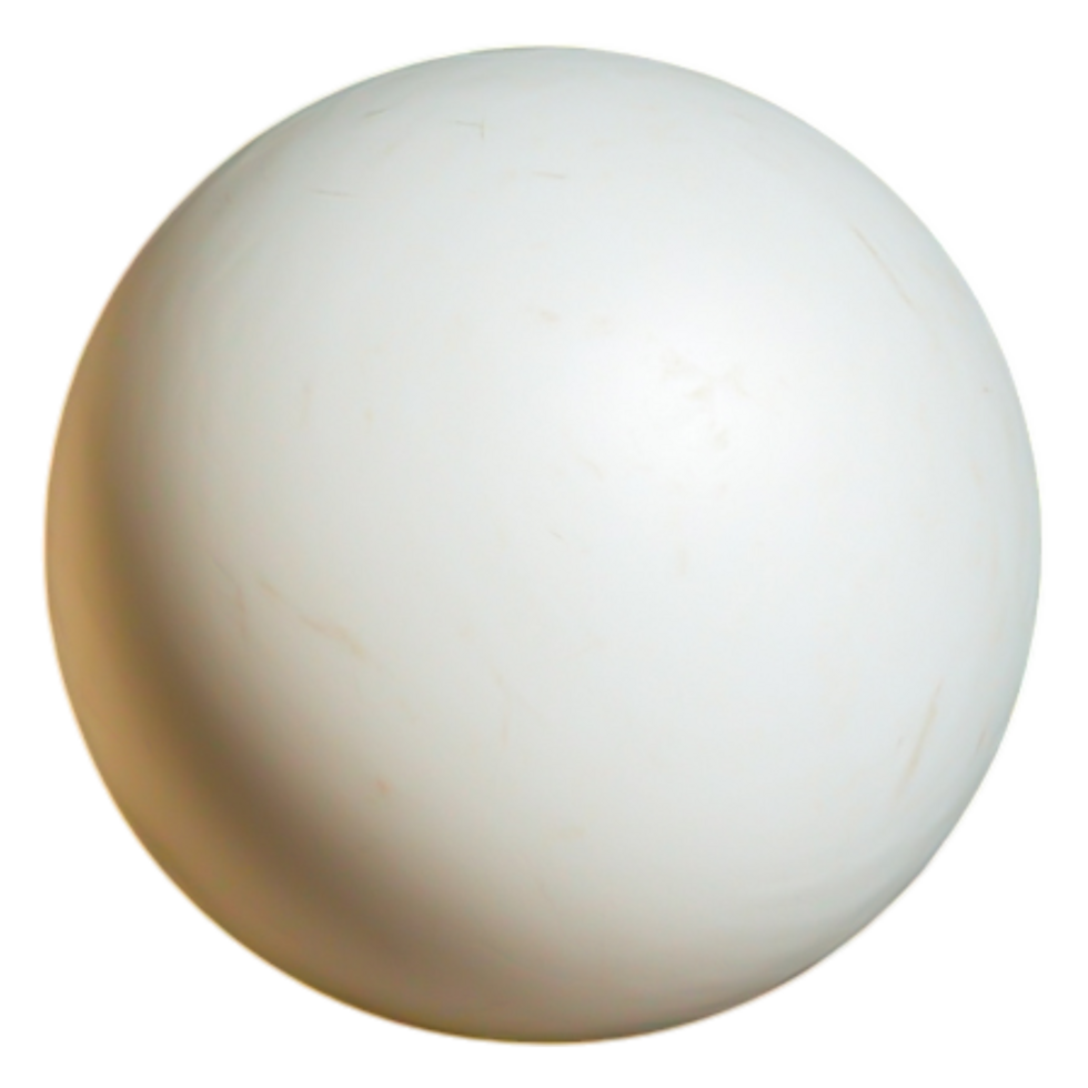Smooth White Sphere on Isolated Background for Creative Projects png