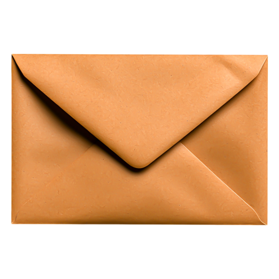 Brown Envelope on a Plain Background for Mailing and Storage png