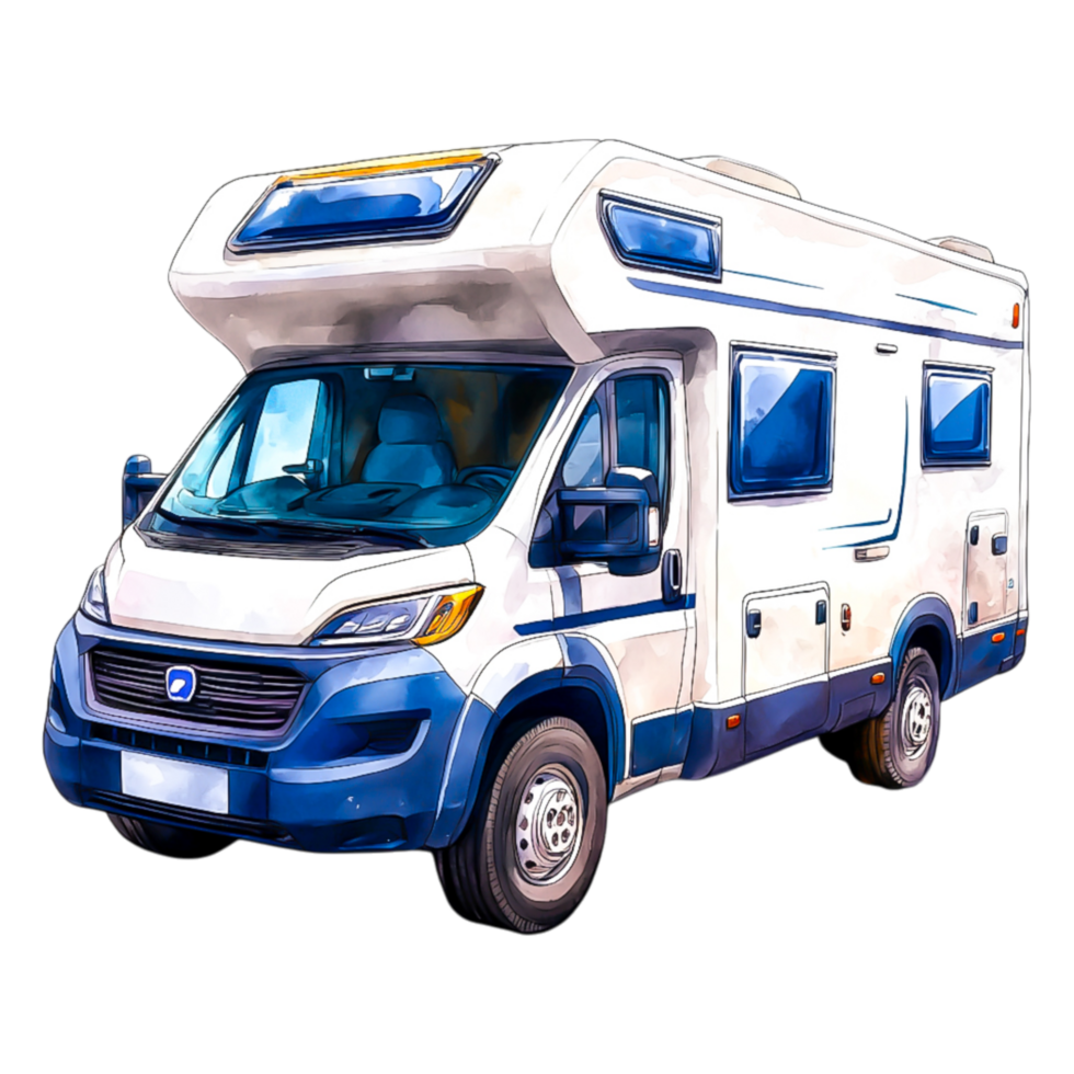 Bright and Modern Camper Van for Road Trips and Outdoor Adventures png