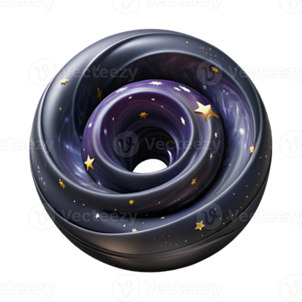 Render of a Night Sky Swirl Sphere png