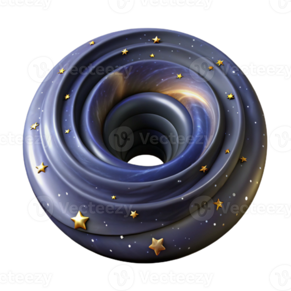 Cosmic Swirl Render Abstract Galaxy Background with Stars and Nebula png