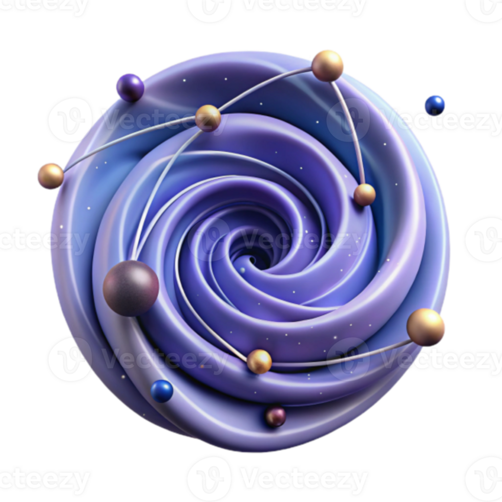 Abstract Render Purple Swirl Galaxy Background png