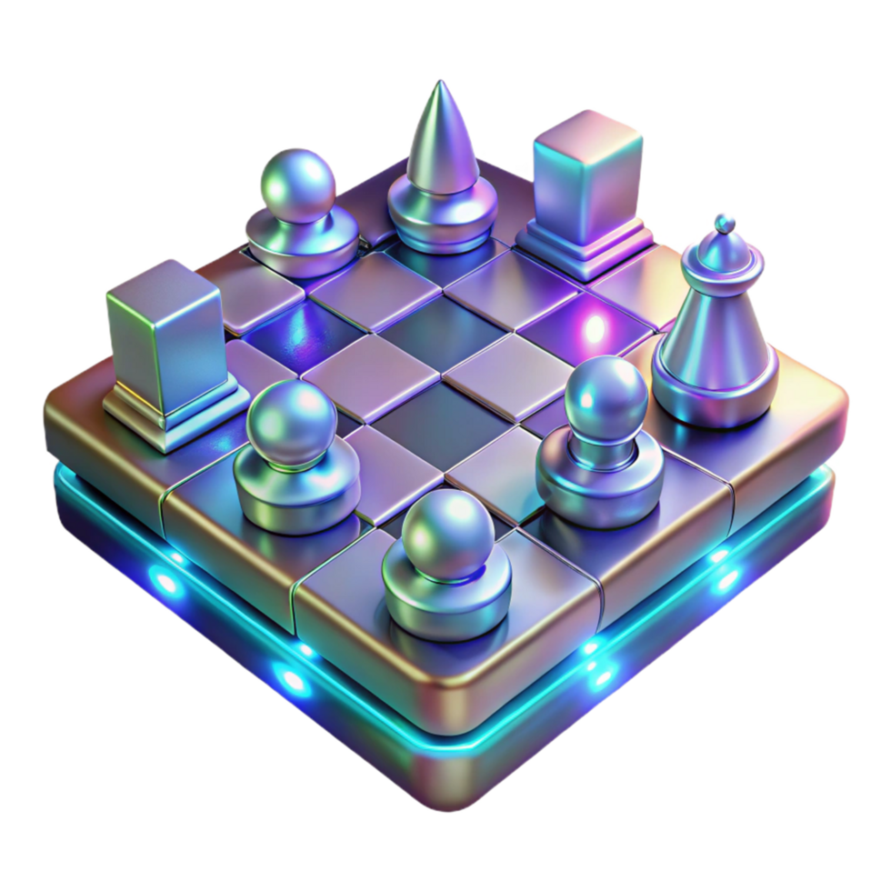 Strategic Game Chess Pieces - A dynamic depiction of a strategic game with chess pieces capturing the essence of historical elements and intense action png